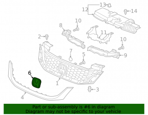 Honda HR-V 16-18 grille emblem