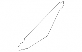 Hyundai Santa FE 19-23 front right triangle door glass with moldings, structure
