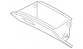 Hyundai Sonata 11-14 glove compartment, dark gray