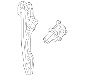Window lifter with motor rear left Chevrolet Malibu 16-
