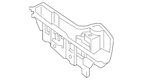 Trunk tray left Nissan Murano z52 15-