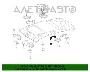 Front left ceiling handle for Mercedes W164 ML