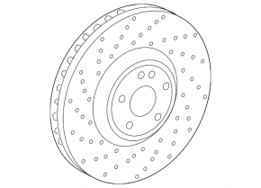 Rear brake disc Mercedes G-class W463 19-340/21mm