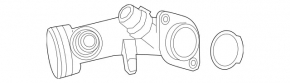 Cooling system hose for Mercedes W166 GLE 16-16 2.1d, to the pump