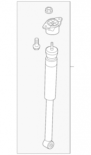 Shock absorber rear left Ford Fiesta 11-19 5d