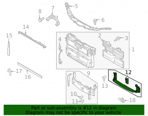 Lower radiator deflector Mazda CX-30 20- 2.5