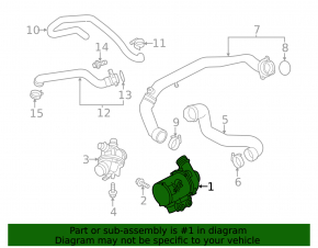 Water pump BMW X5 F15 14-18 N55