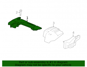 Engine cover left Honda Accord 13-17 type 2