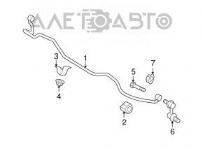 Front stabilizer Subaru b10 Tribeca rusty