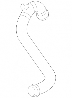 Upper cooling hose for Mercedes W211 E550