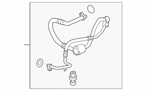 Chevrolet Camaro 16-3.6 air conditioner condenser-compressor hose