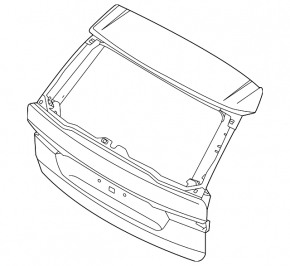 Boot door bare Volvo XC60 18-23