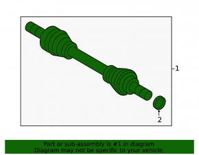 Drive axle shaft rear right Volvo XC40 19-25 T4, T5, B5 rusty