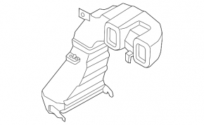 Air duct cooling VVB Hyundai Sonata 11-15 hybrid dual