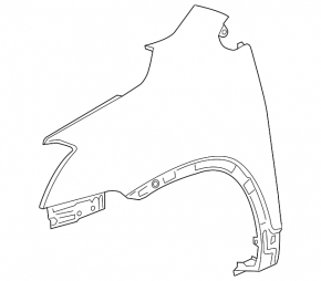 Front left wing Buick Encore 17-19