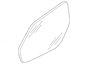 Right mirror element for Audi Q8 19-25, heated, auto-dimming