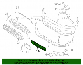 Radiator grille grill Mini Cooper Countryman F60 17-20 without parking sensors