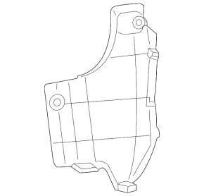 Rear bumper mount lower left Toyota Rav4 13-15 prerest