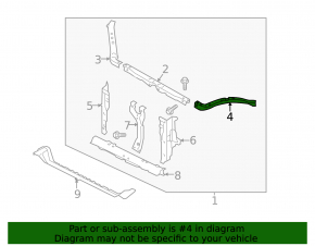 TV bracket, left eyelash, Subaru Forester 14-18 SJ