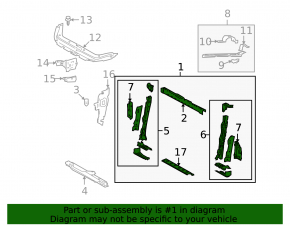 Toyota Rav4 06-12 radiator panel TV
