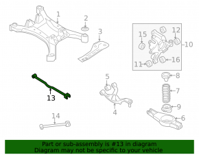 Rear right control arm for Nissan Altima 2007-2012