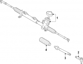 VW Passat b7 12-15 USA power steering rack