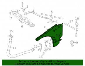 BMW 335i e92 07-11 washer reservoir without headlight washer neck