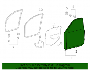 Lexus LX570 16-21 front right door