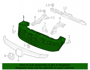 12-12 Honda Civic grille