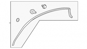 Door seal upper left Honda HR-V 16-22