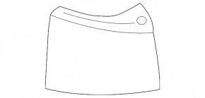 Left bumper fang for Infiniti FX35 FX45 03-08