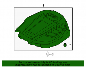 Engine cover Audi Q5 80A 18-20 2.0T