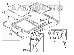 Sunroof Curtain Hyundai Elantra UD 11-16