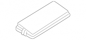 Cover of the fuse box housing under the hood left Lexus IS250 06-13