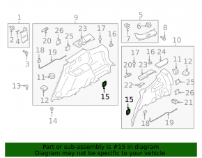 Kia Sportage 23-25 black trunk hook