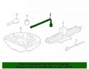 Acura MDX 14-20 1-hole lug wrench