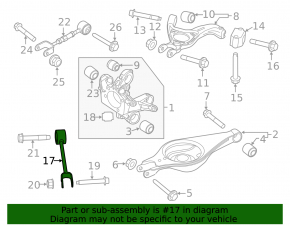 Rear left trailing arm for Ford Explorer 11-19