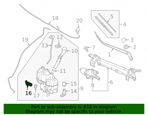 Mazda 3 19-24 Windshield Washer Motor