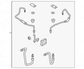 Rotary valve of cooling system of automatic transmission Lincoln MKZ 13-16 3.7