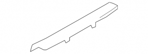 Mazda CX-5 17-24 black front right door sill trim