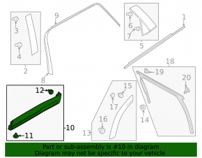 Lower rear right door trim Mazda CX-70 25-26