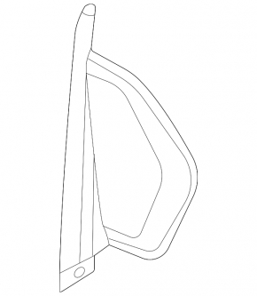 Front panel trim side left Ford Escape MK4 20- black