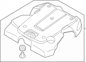 Engine Cover Infiniti G37 4d 08-14