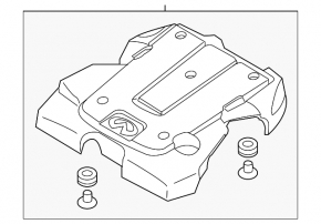 Engine Cover Infiniti G37 4d 08-14