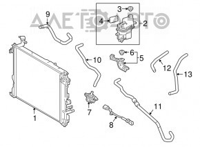 Lexus CT200h Coolant Expansion Tank Cap 11-17