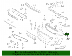 Volvo XC60 10-16 Front Bumper Parking Sensor