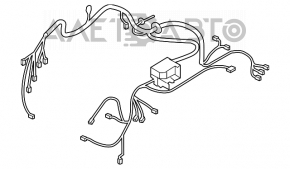 Suzuki Kizashi 10-15 underhood wiring harness with fuse box