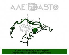 Suzuki Kizashi 10-15 underhood wiring harness with fuse box