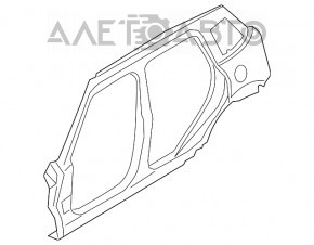 Quarter wing rear right Mini Cooper Countryman R60 10-16 black