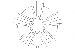 Wheel disk R19 Toyota Highlander 14-19 type 1 chrome